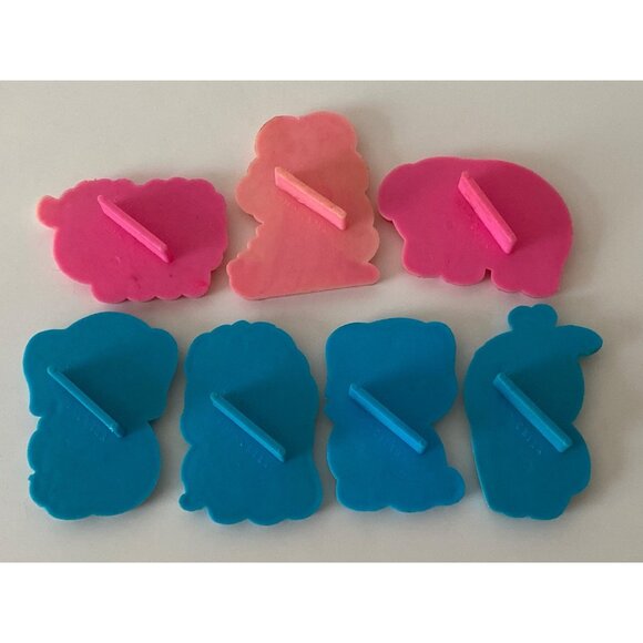 Cookie Cutters Animals vintage Multi Purpose 8 Piece Kitchen Red White Blue - Picture 11 of 13